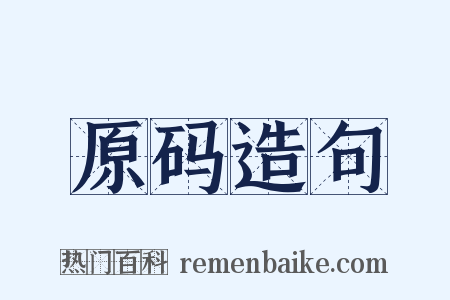 原码造句是什么意思的图片